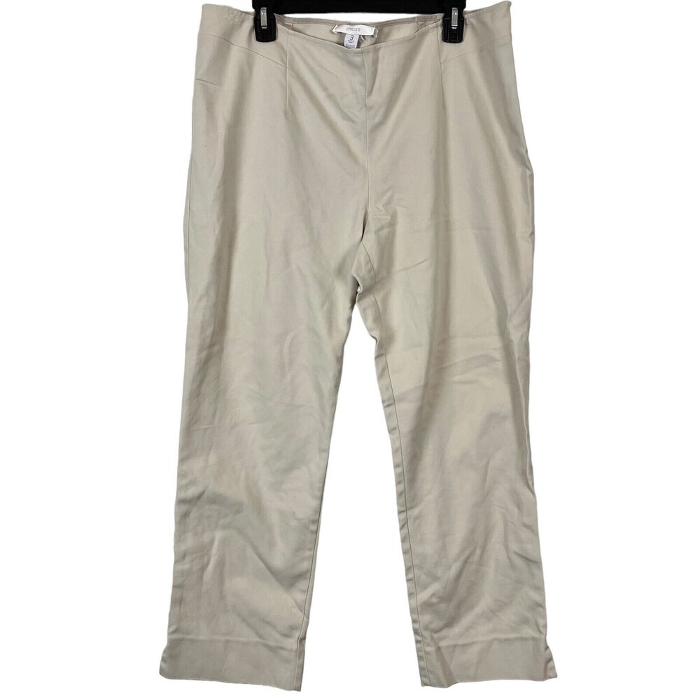 Chico's Beige Straight Leg Pants